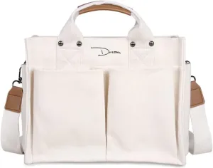 Canvas Tote Bags for Women Large Shoulder Bags Handbags Purse Big Satchel Purses Multi-pocket Handbags Casual Work Bags