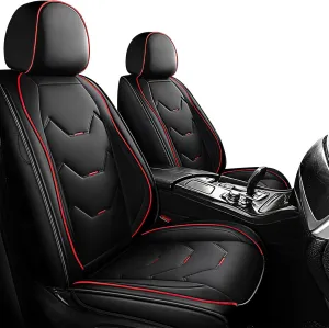 Car Seat Covers Fit for RAM ProMaster 1500 2500 3500 2014-2025, Seat Covers Waterproof, Premium Faux Leather Sports Fashion Style Car Cover, Breathable Front Seat Covers(2-Seats Standard, Black)