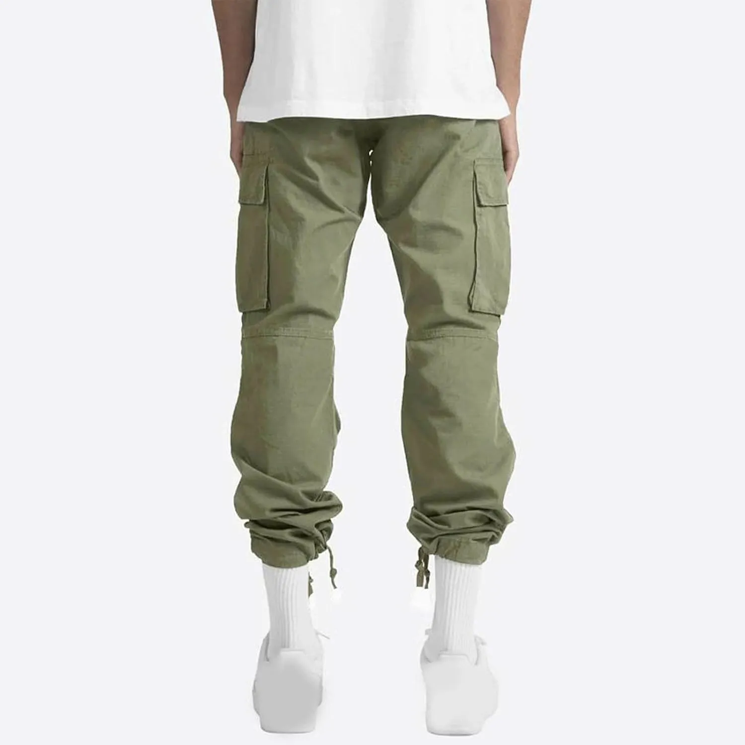 Cargo Pants for Men Casual Baggy Utility Work Hiking Joggers Relax Fit Big and Tall Trousers with Multi Pockets