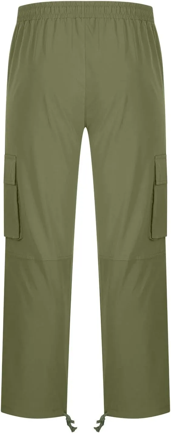 Cargo Pants for Men Casual Baggy Utility Work Hiking Joggers Relax Fit Big and Tall Trousers with Multi Pockets