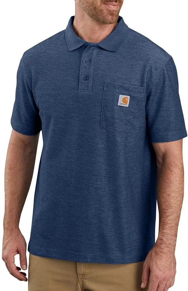 Carhartt Men's Loose Fit Midweight Short-Sleeve Pocket Polo