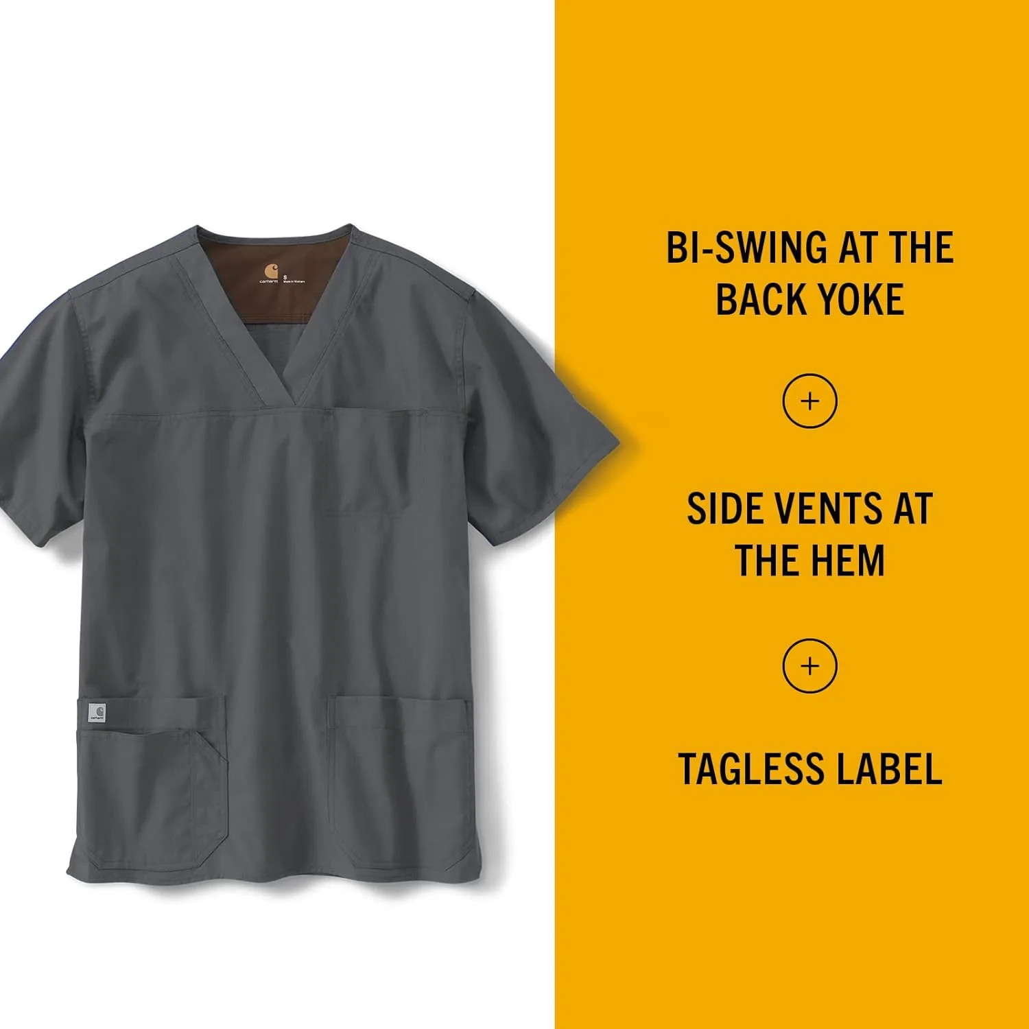 Carhartt Men's Ripstop Multi-Pocket Scrub Top