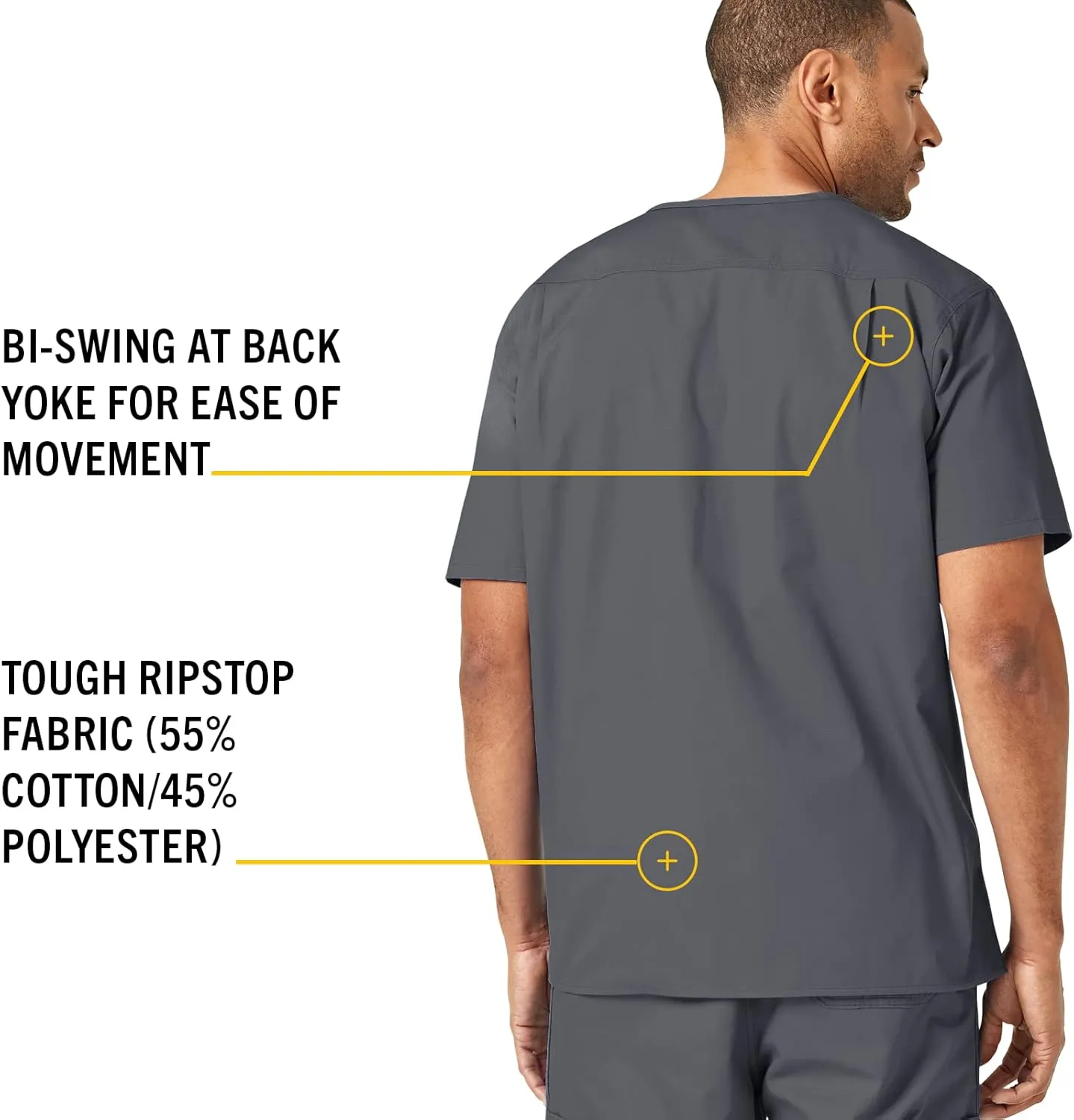Carhartt Men's Ripstop Multi-Pocket Scrub Top