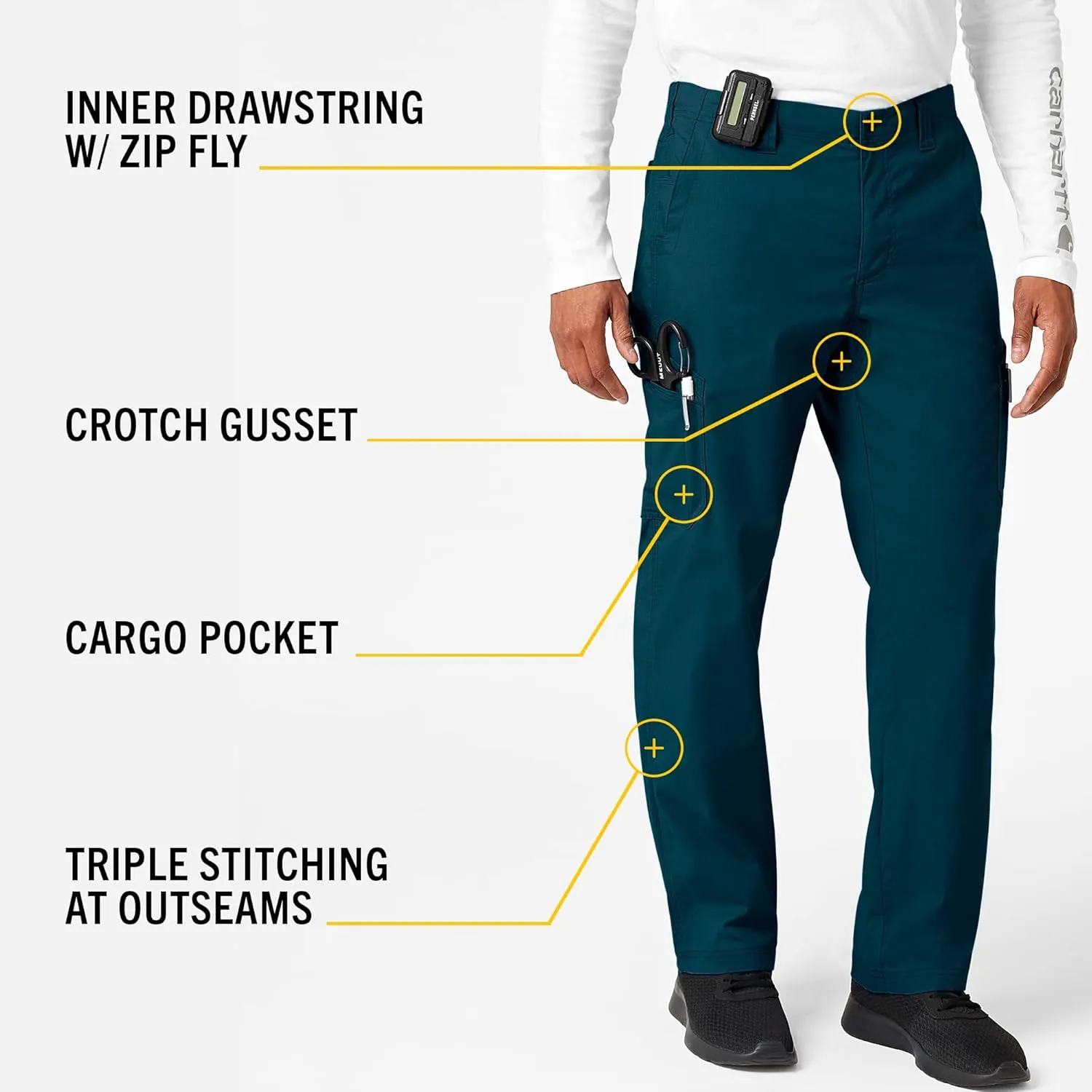 Carhartt Men's Rugged Flex Modern Fit Ristop Straight Leg Cargo Pant