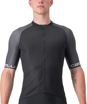 CASTELLI Men’s Entrata VI Jersey, Quarter Length Sleeve Zip Up Jersey for Aerodynamics, Gravel Biking & Race Cycling