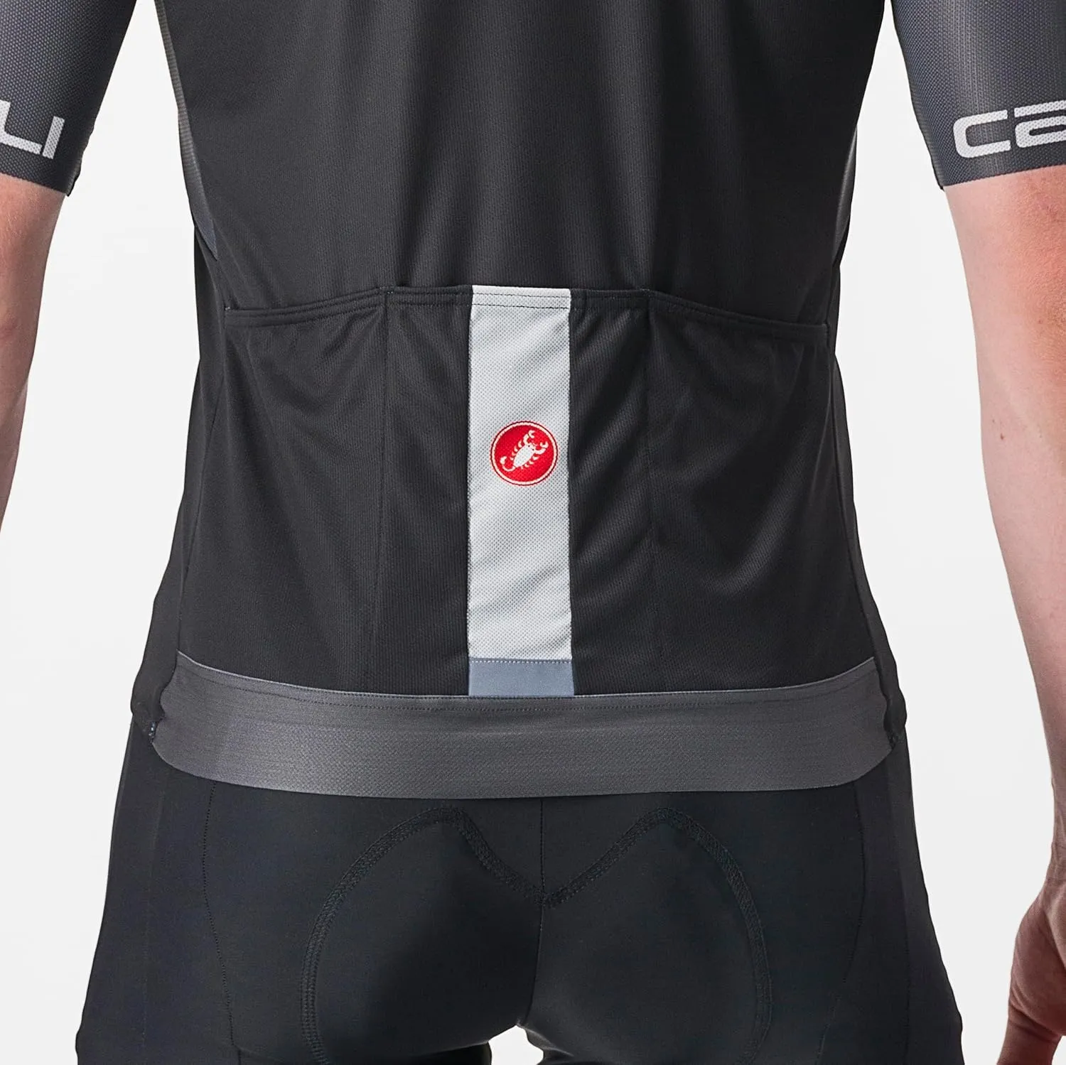 CASTELLI Men’s Entrata VI Jersey, Quarter Length Sleeve Zip Up Jersey for Aerodynamics, Gravel Biking & Race Cycling