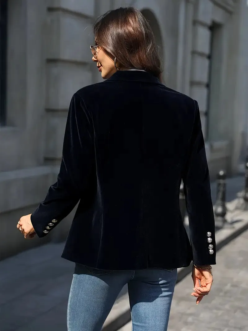 Caterina™ | Elegant Velvet Blazer