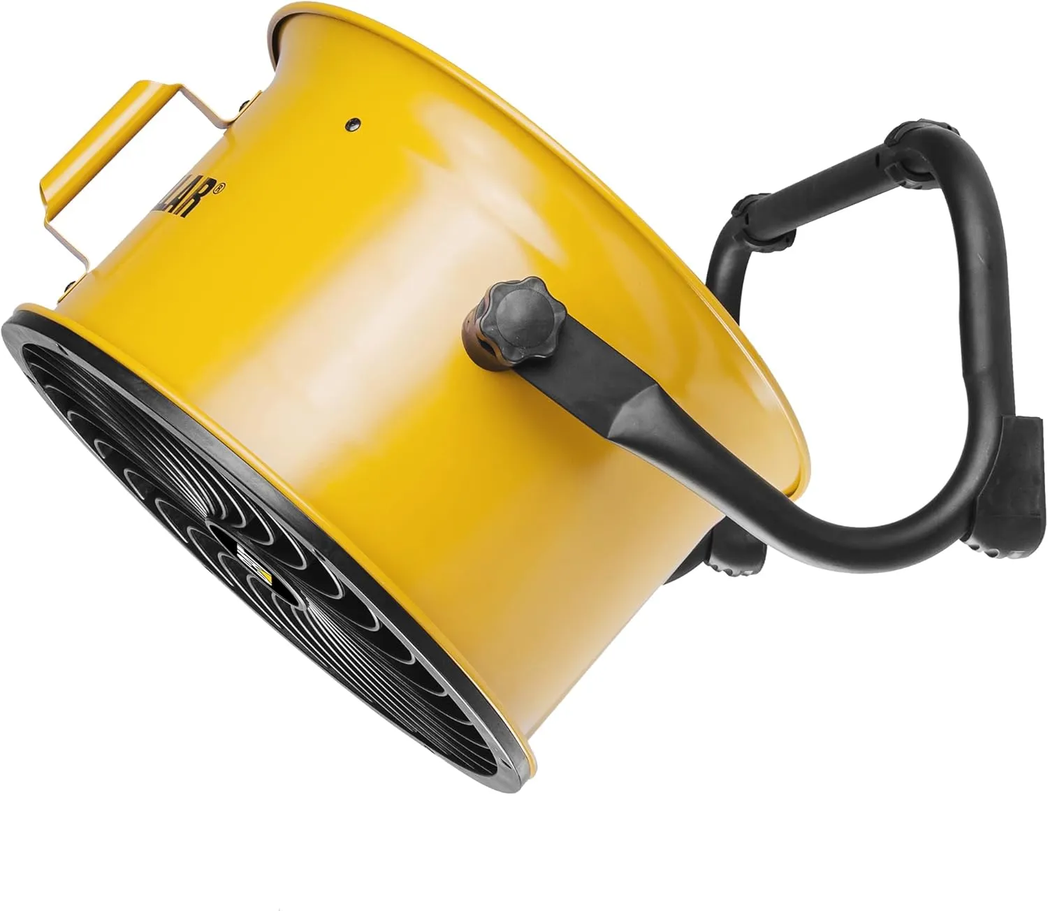 CATERPILLAR High Velocity 14" Drum Air Circulator Fan with Heavy Duty Industrial Grade 360-degree Adjustable Drum Head, and 2300 CFM Dual Ball Bearing 4-speed Motor, Yellow
