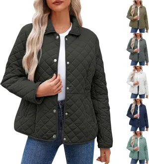 Ceboyel Women'S Quilted Barn Jackets 2024 Trendy Puffy Coats Quilted Bomber Jacket Lightweight Warm Winter Outerwear Clothing