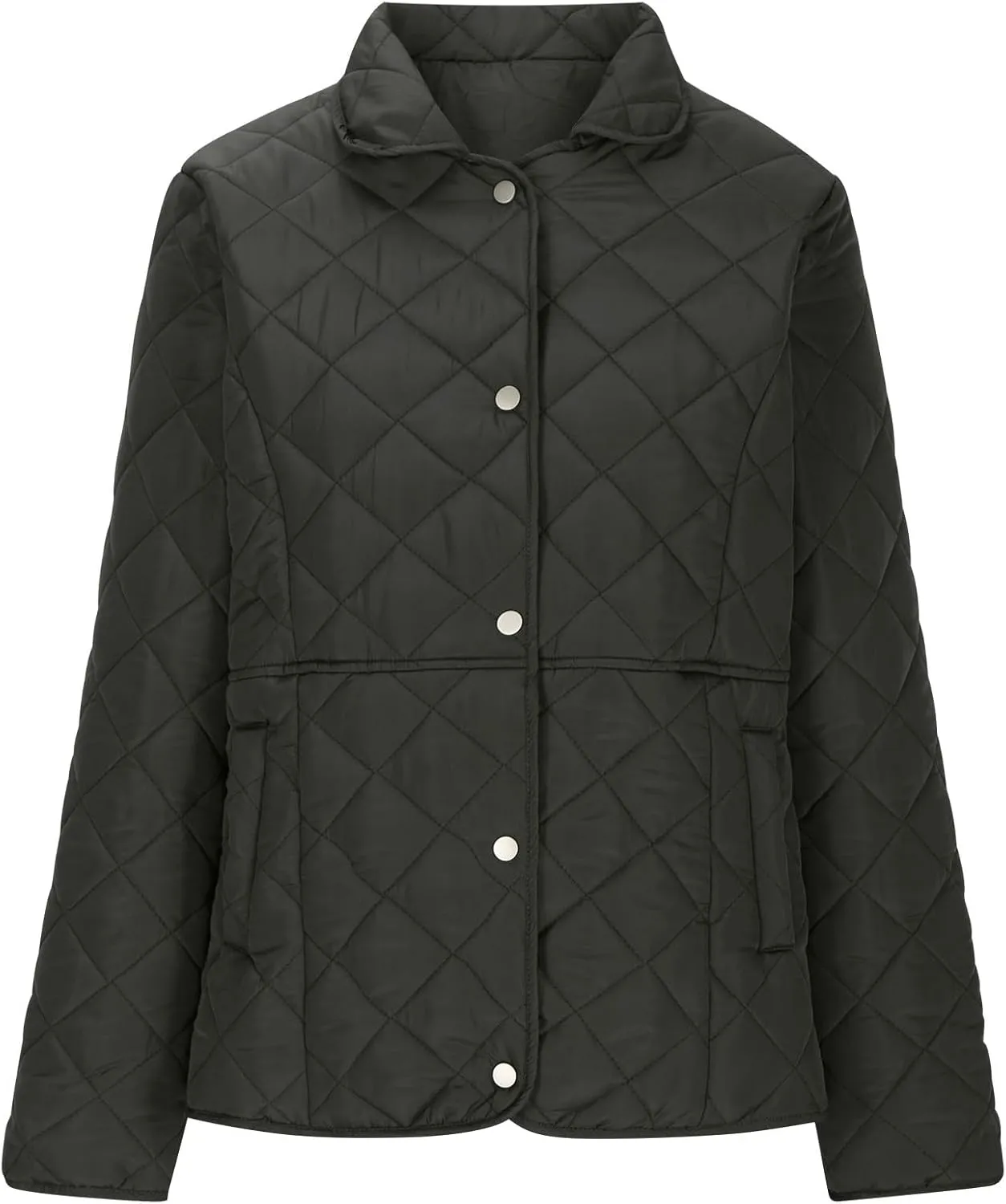 Ceboyel Women'S Quilted Barn Jackets 2024 Trendy Puffy Coats Quilted Bomber Jacket Lightweight Warm Winter Outerwear Clothing