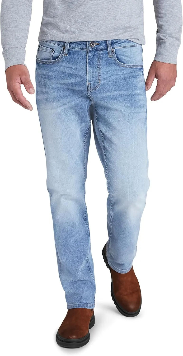 Chaps Men's Jeans - Straight Leg Comfort Stretch Denim Jeans - Regular Slim Fit Jeans for Men