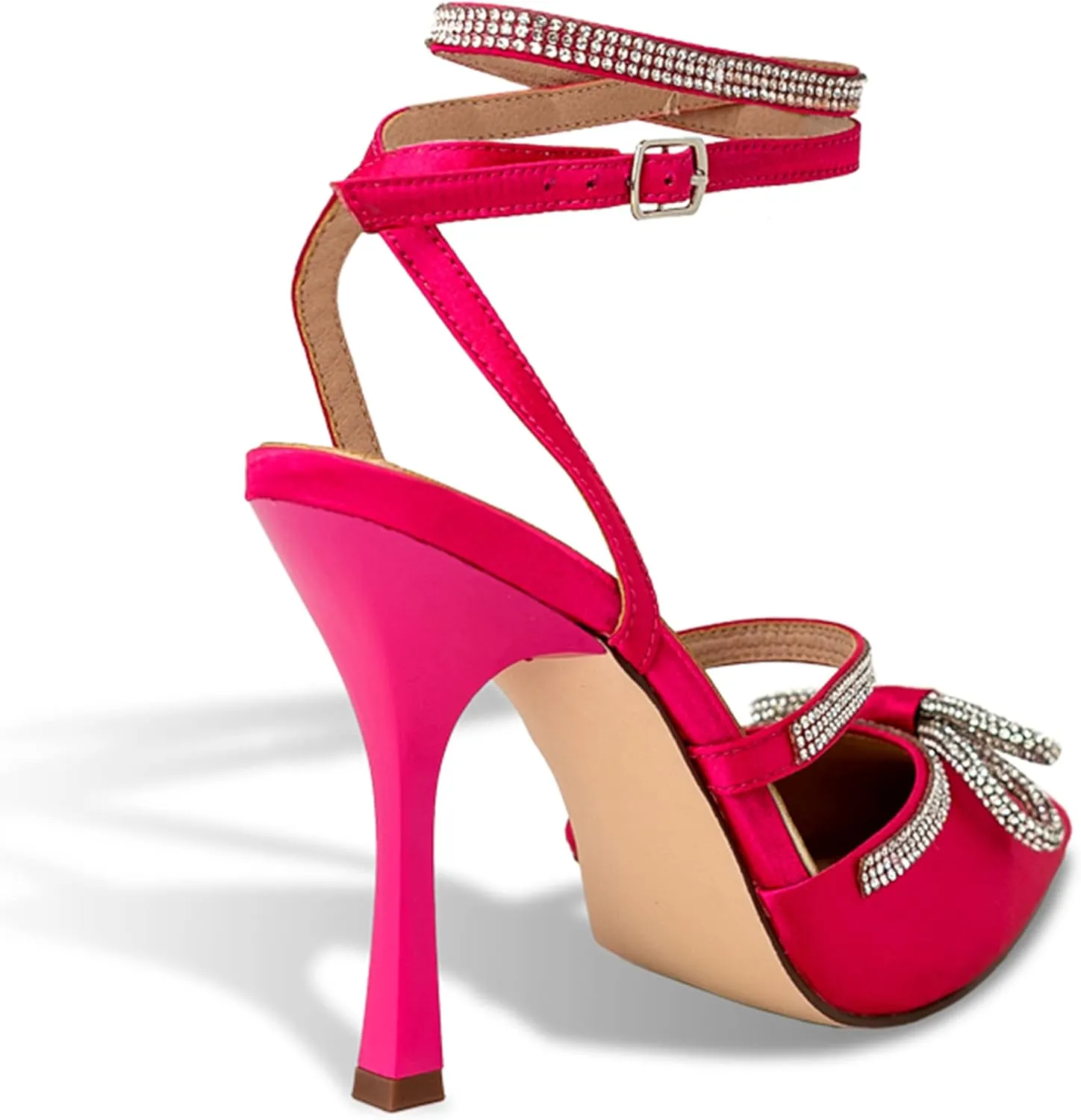 Chase & Chloe Chunky Platform Sandals for Women Slip On Square Toe Platform Mules with High Heel