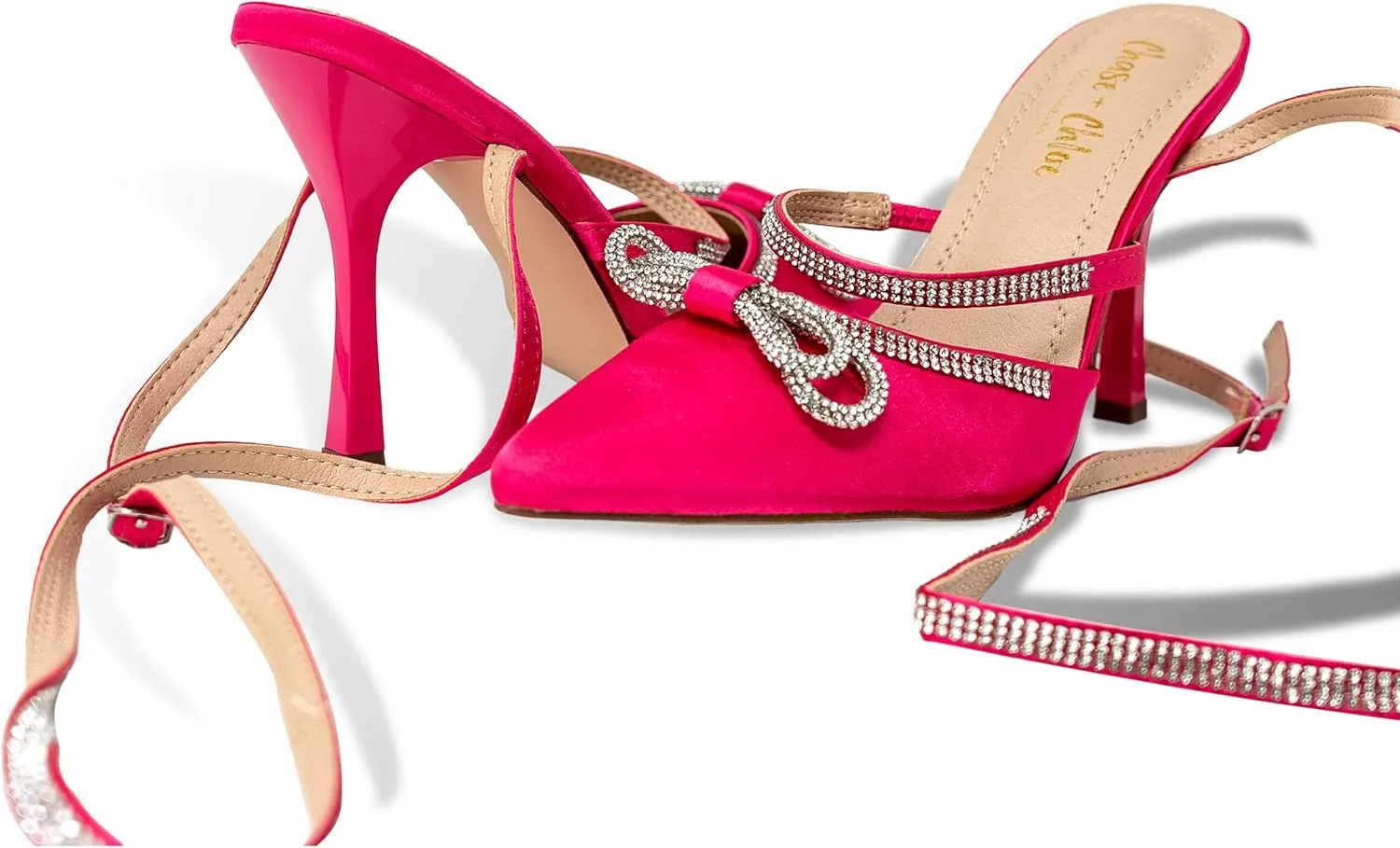 Chase & Chloe Chunky Platform Sandals for Women Slip On Square Toe Platform Mules with High Heel