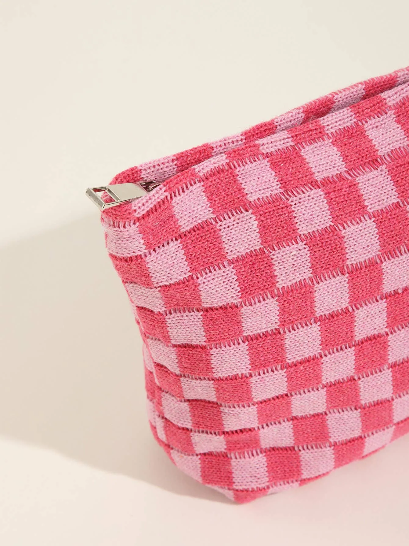 Checker Cosmetic Pouch
