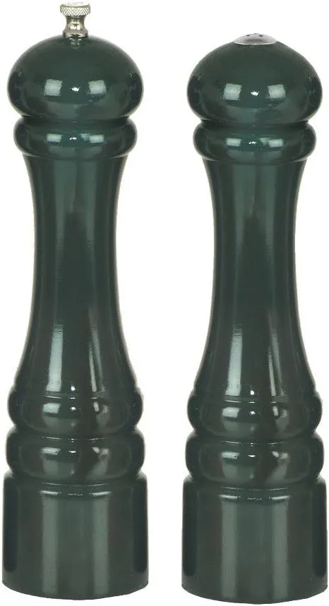 Chef Specialties - 10800 - Autumn Hues - 10 Inch - Pepper Mill And Salt Shaker Set - Forest Green