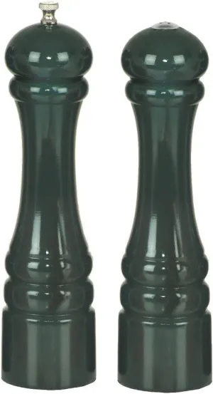 Chef Specialties - 10800 - Autumn Hues - 10 Inch - Pepper Mill And Salt Shaker Set - Forest Green