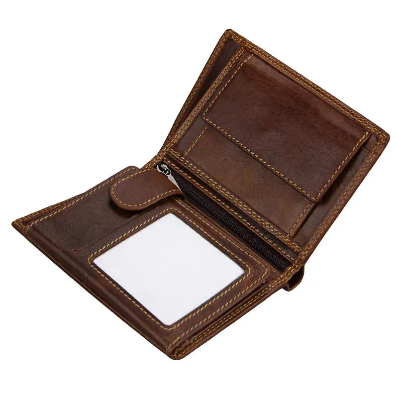 Classic Men's Wallet Vintage Genuine Leather Wallet