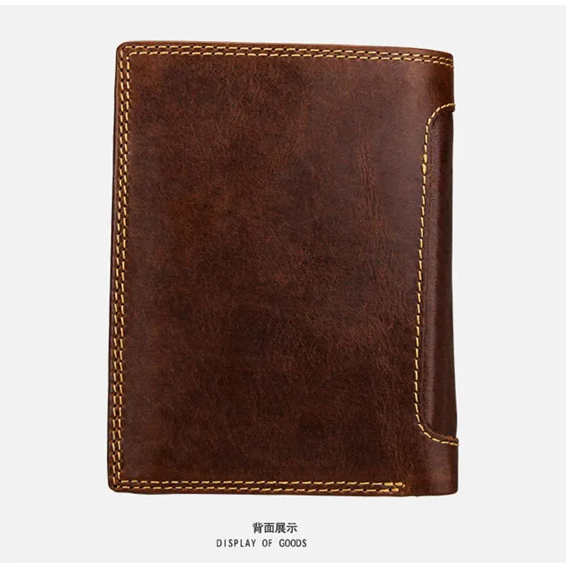 Classic Men's Wallet Vintage Genuine Leather Wallet