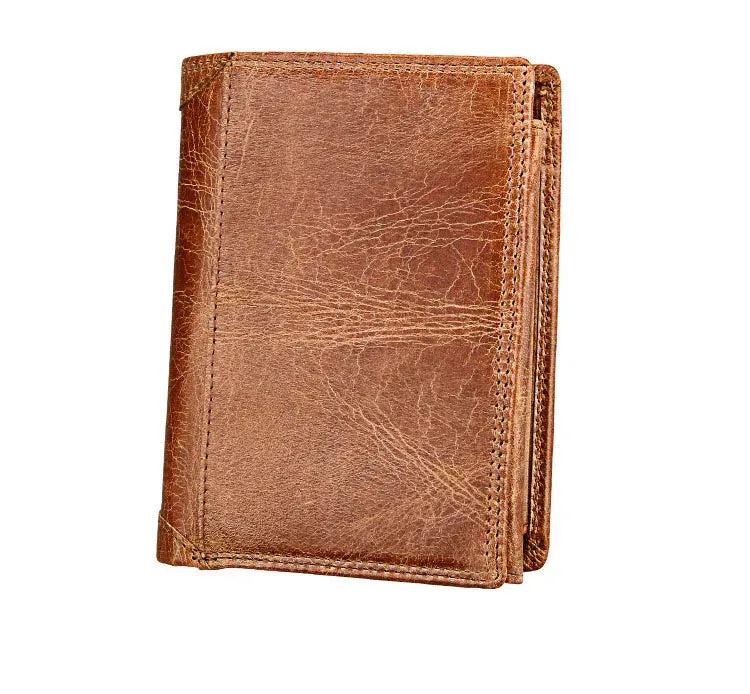 Classic Men's Wallet Vintage Genuine Leather Wallet