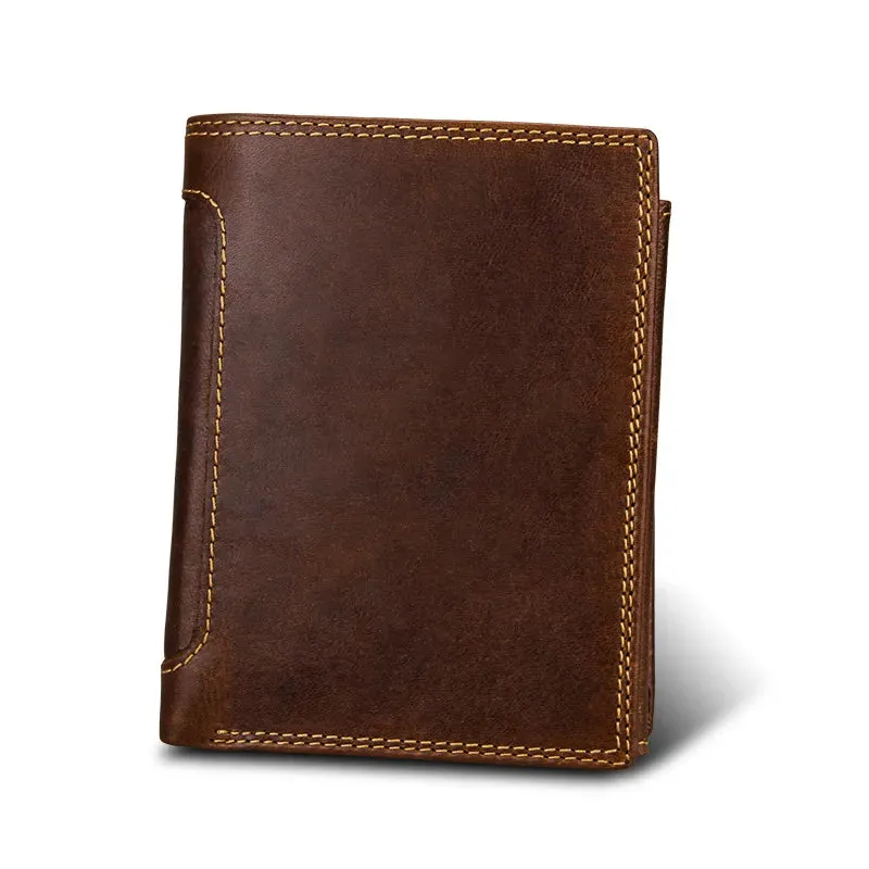 Classic Men's Wallet Vintage Genuine Leather Wallet