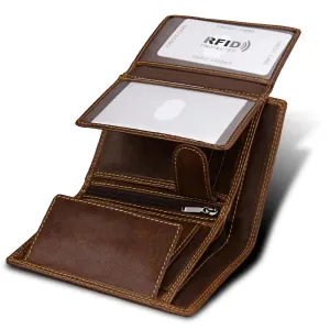 Classic Men's Wallet Vintage Genuine Leather Wallet
