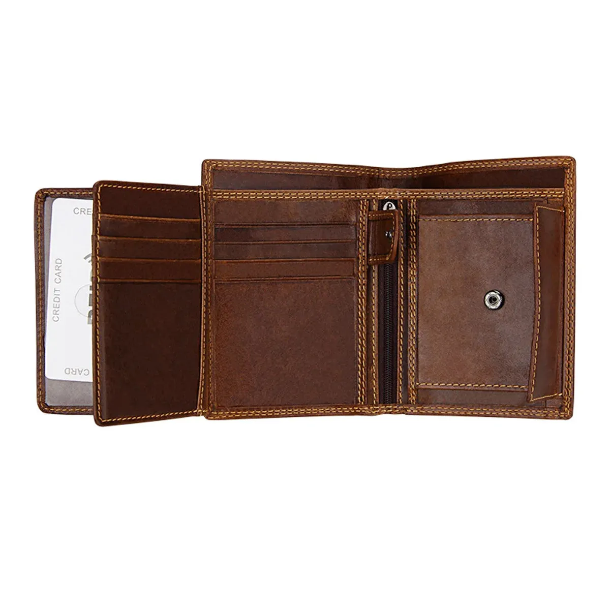 Classic Men's Wallet Vintage Genuine Leather Wallet