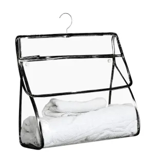Clear hanging toiletry bag