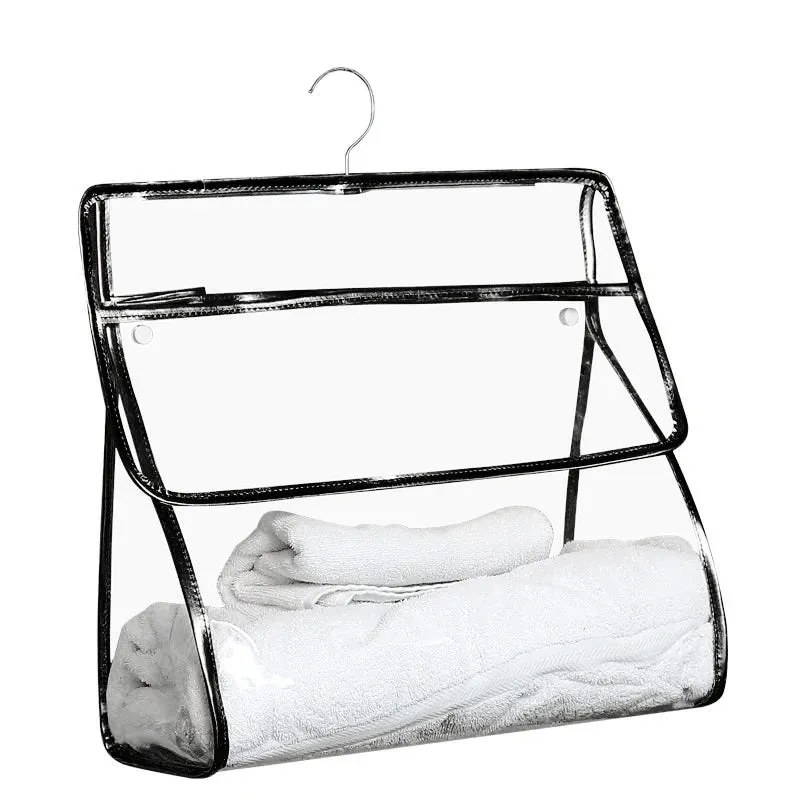 Clear hanging toiletry bag