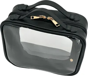 Clear Makeup Bag Toiletry Bag for Women Cosmetic Case Large Capacity Travel Make Up Bag Organizer Transparent Storage Compartment TSA Approved