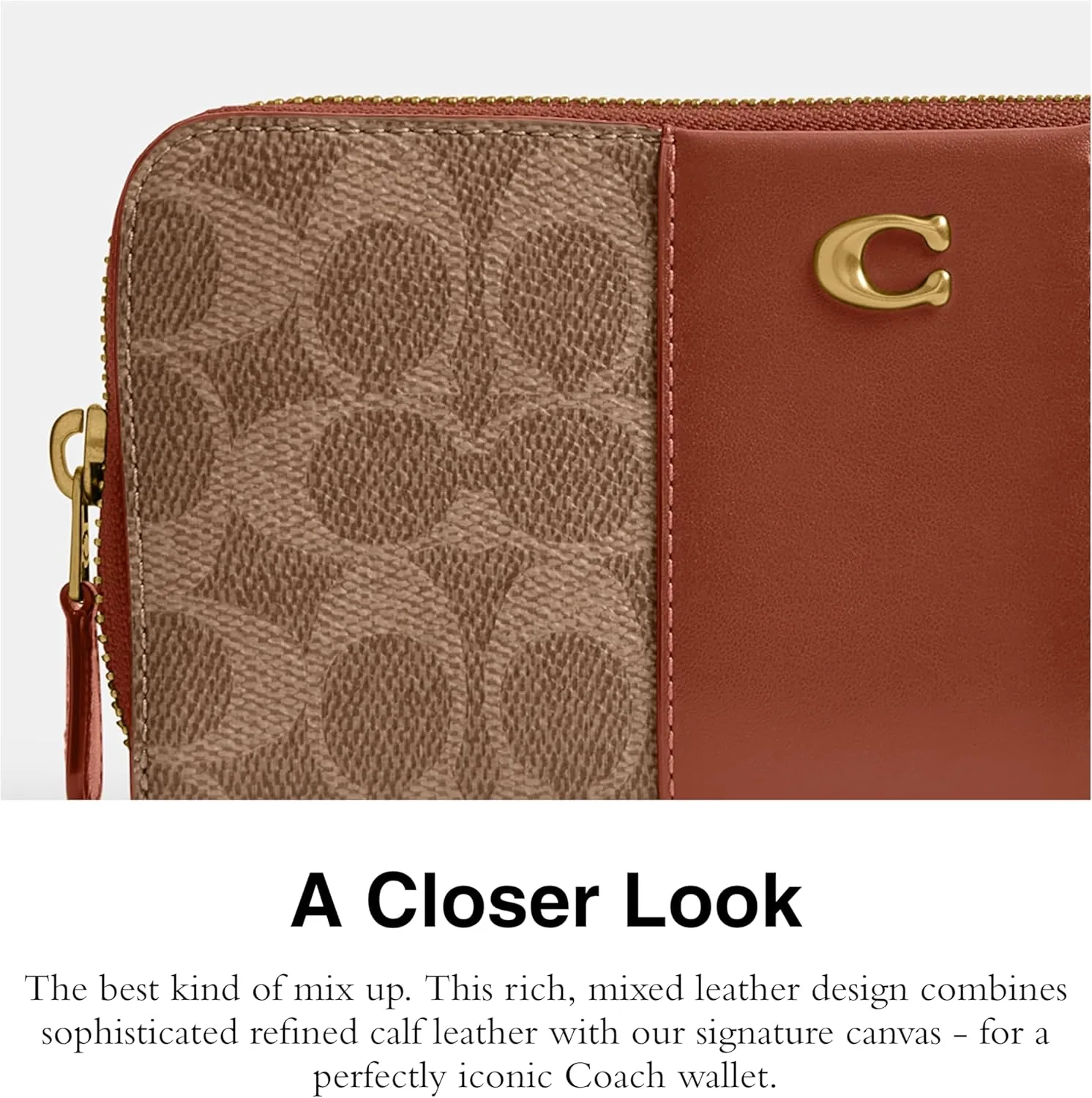Coach Slim Accordion Zip
