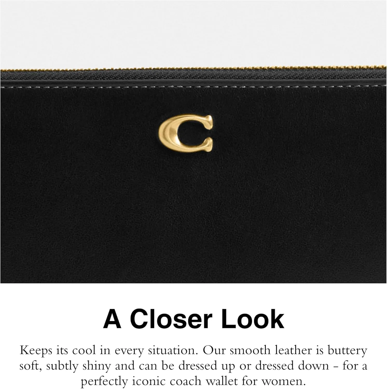 Coach Slim Accordion Zip