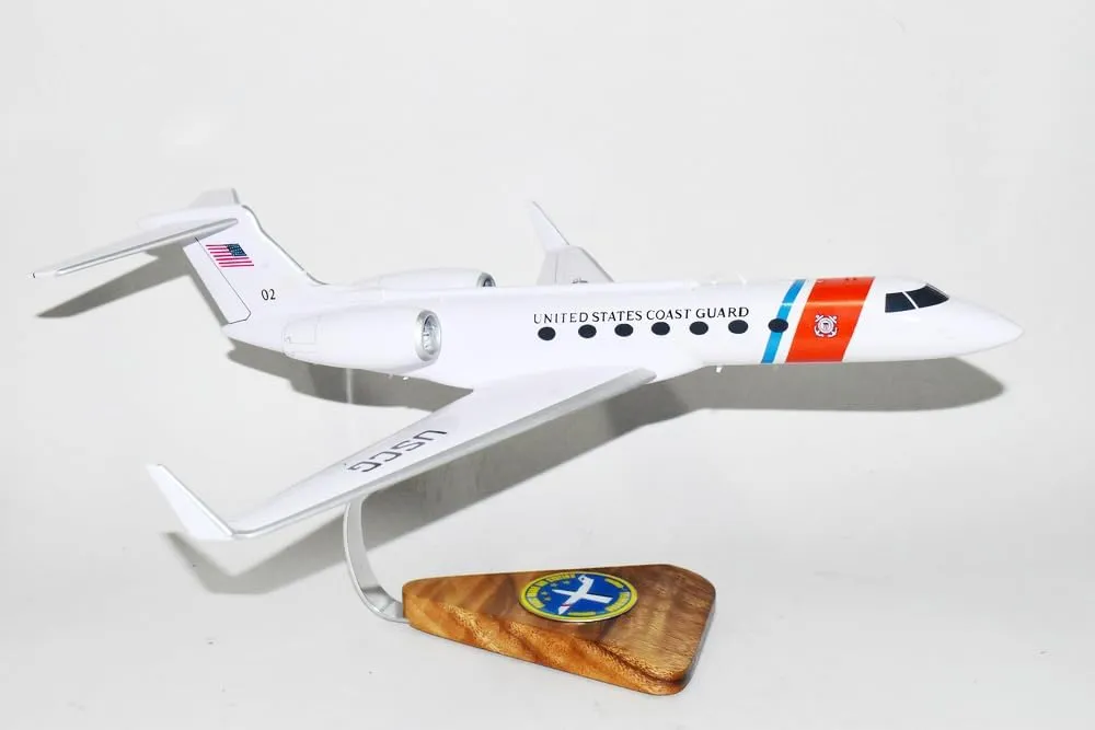 Coast Guard Station Washington C-37 Model, Gulfstream, 18", Mahogany Scale Model