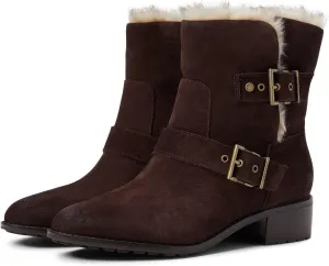 Cole Haan Women's Newburg Neela Waterproof Faux Fur Bootie