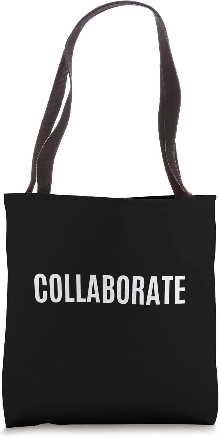 Collaborate Business Casual Words Resume Job Interview Tote Bag