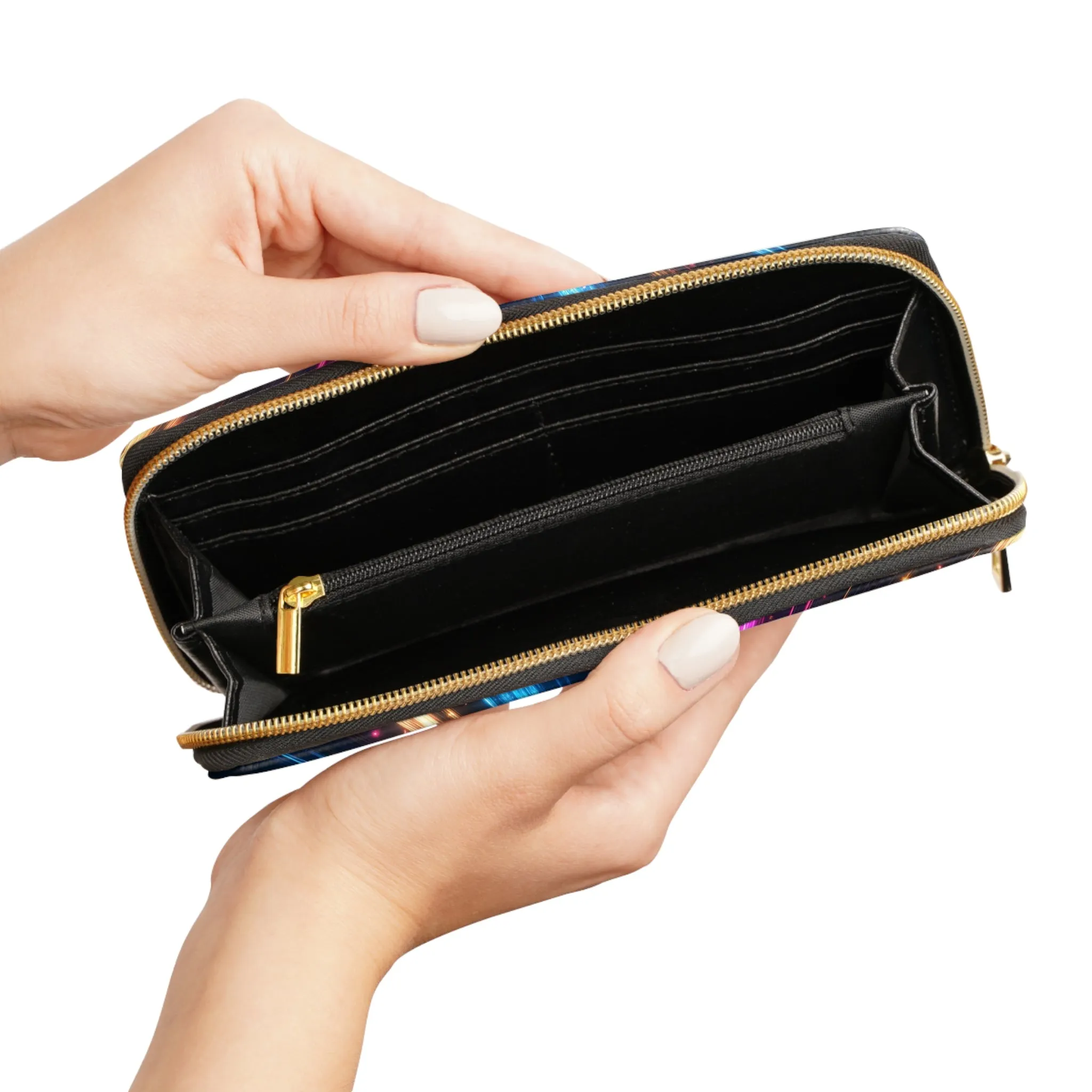 Colorful Cosmic Burst Cell Phone Clutch Wallet – Bold, Stylish, and Practical Accessory for Everyday Use