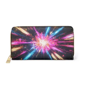 Colorful Cosmic Burst Cell Phone Clutch Wallet – Bold, Stylish, and Practical Accessory for Everyday Use