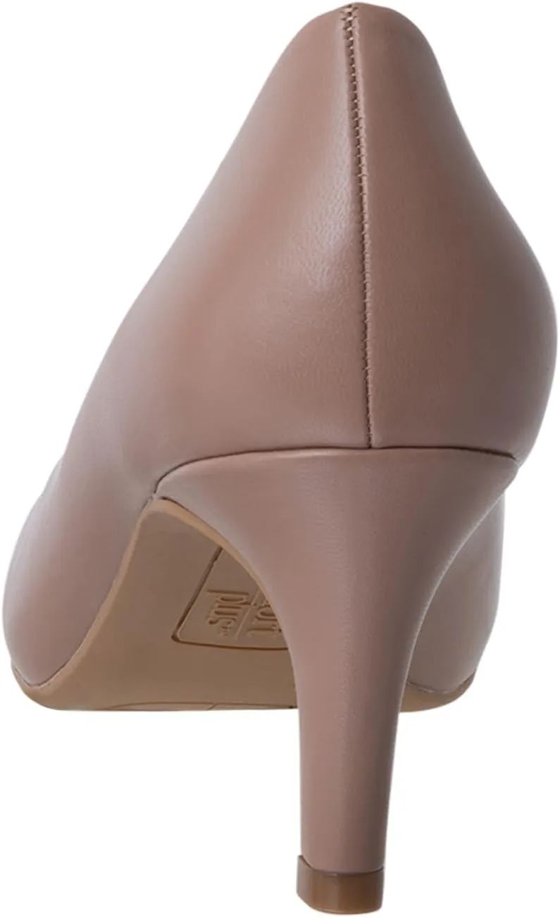 Comfort Plus by Predictions Women's Karma Mid-Heel Round Toe Pump