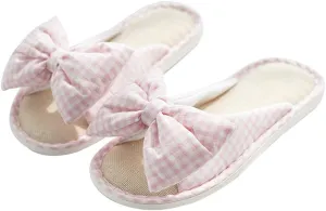 Comfortable Cotton Toe Slippers Home Slippers Non-slip Indoor Shower Shoes