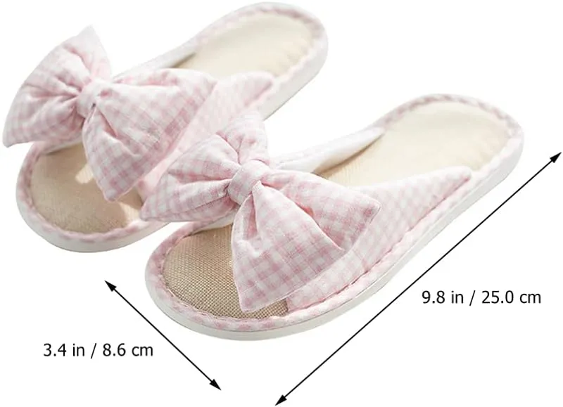 Comfortable Cotton Toe Slippers Home Slippers Non-slip Indoor Shower Shoes