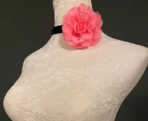 Corsage Choker Necklace, Corsage Chocker with tie detail, FAN Design