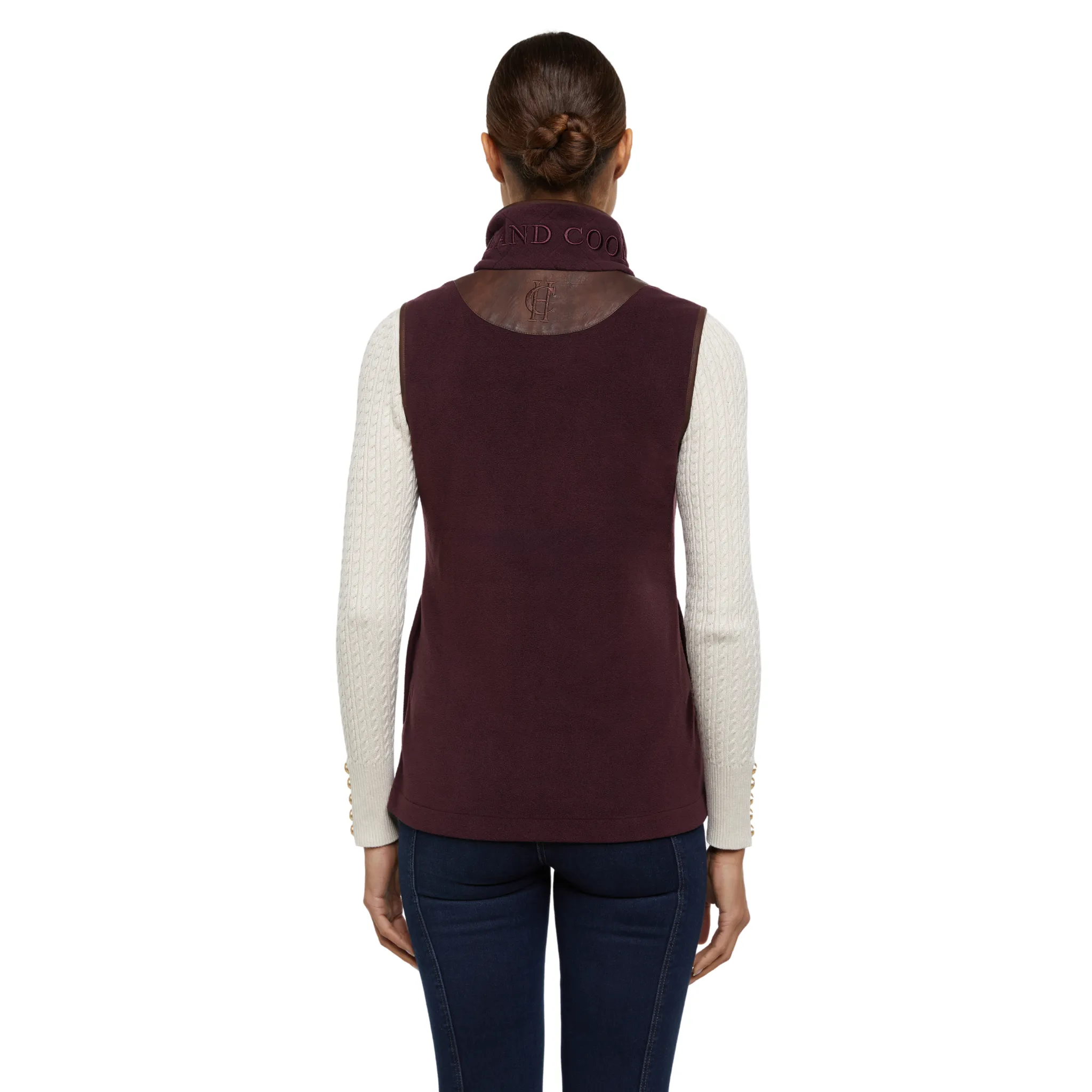 Country Fleece Gilet Mulberry
