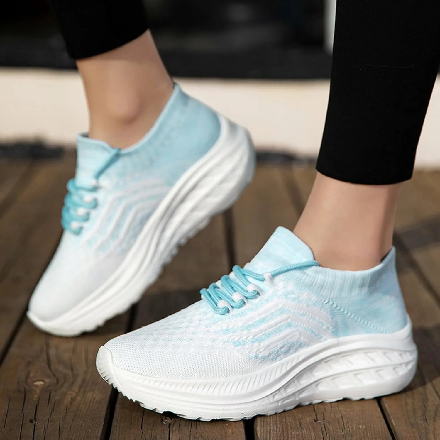 Couples Spring Summer Fashion Mesh Lace Up Platform Sneakers Comfortable Breathable Running Shoes Girls Sneaker Size 1