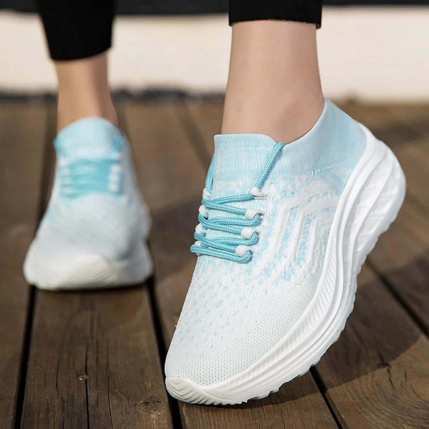 Couples Spring Summer Fashion Mesh Lace Up Platform Sneakers Comfortable Breathable Running Shoes Girls Sneaker Size 1