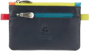CP2 Cora Multi Colored Coin Purse Mini Wallet (Navy Multi)