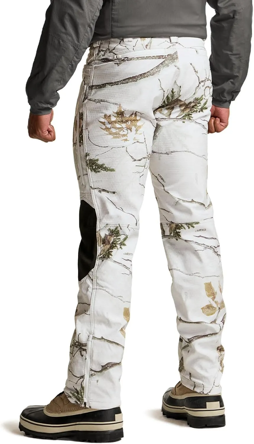 CQR Men's Winter Waterproof Softshell Fleece-Lined Snow Ski Pants, Thermal Outdoor Cargo Work Hiking Pants