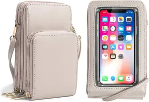 Crossbody Cellphone Purse Women Touch Screen Bag RFID Blocking Wallet Handbag Shoulder Strap