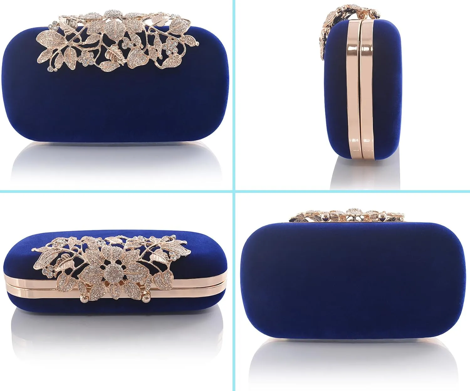 Crystal Evening Bag Rhinestone Bride and Bridesmaid Wedding Prom Party Formal Clutch Purses for Women Evening