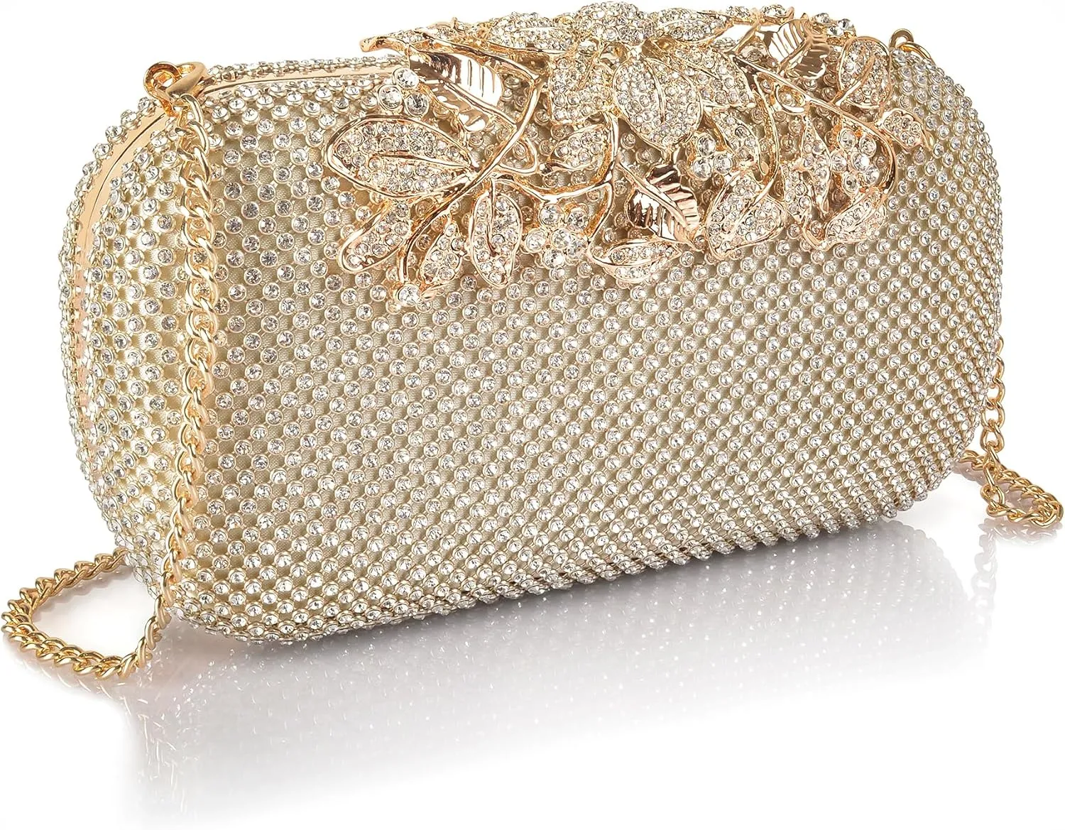 Crystal Evening Bag Rhinestone Bride and Bridesmaid Wedding Prom Party Formal Clutch Purses for Women Evening