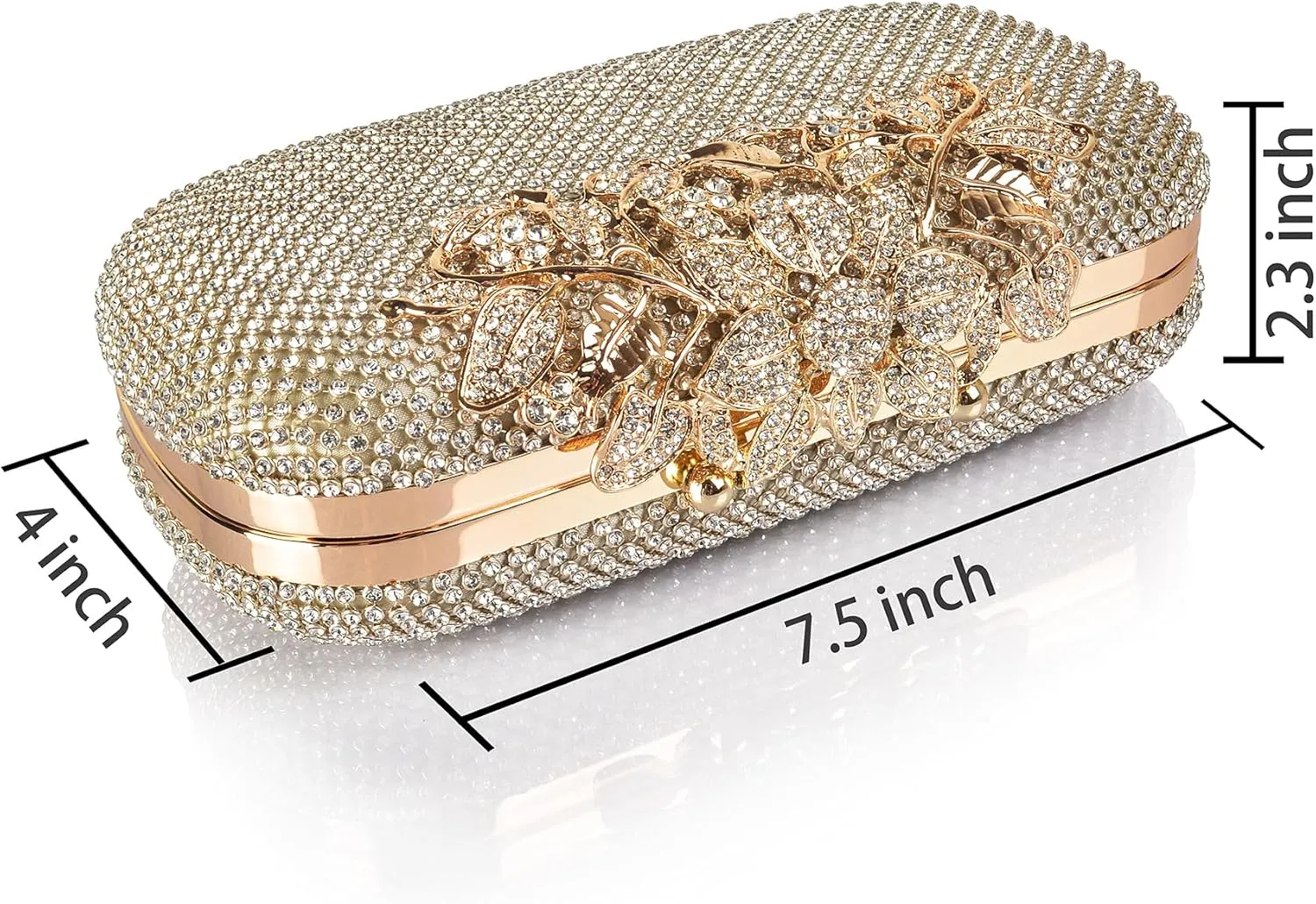 Crystal Evening Bag Rhinestone Bride and Bridesmaid Wedding Prom Party Formal Clutch Purses for Women Evening