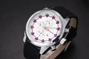 Curren SPORTY Mens Casual Cloth Leather Classic Fashion Watch | 540377